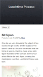 Mobile Screenshot of lunchtimepicasso.kaedrin.com