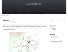 Tablet Screenshot of lunchtimepicasso.kaedrin.com